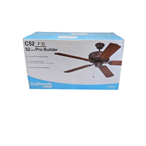 Craftmade ceiling fan - 52",